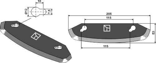 Food mixer knive fitting for Storti 16800061
