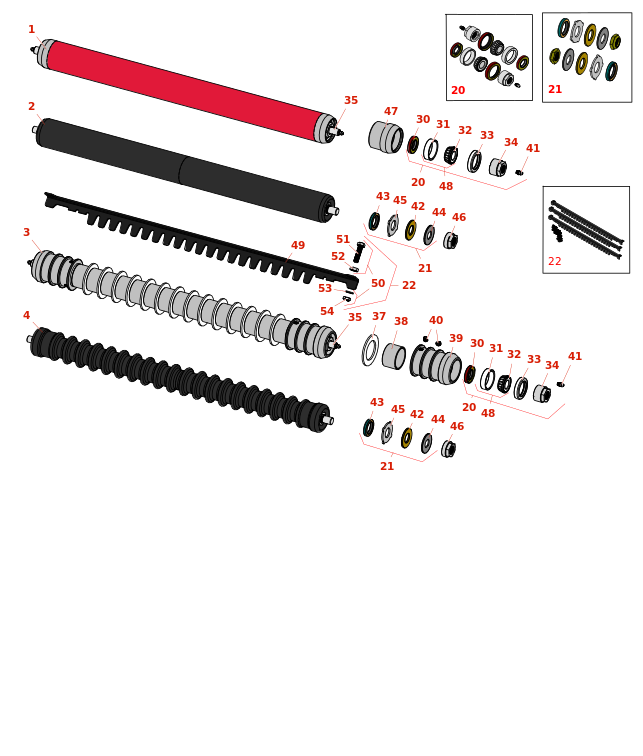 Toro Reelmaster 2300D Rollers