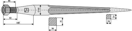 Frontladertand 910