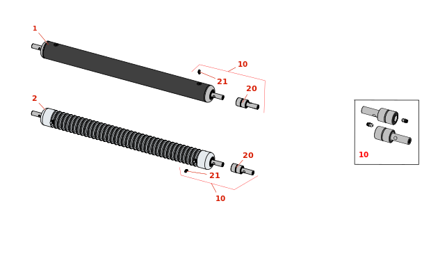Toro Greensmaster 2600 Front Rollers