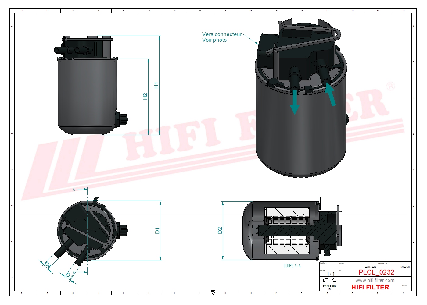 Fuel filter passend voor mann wk 9039