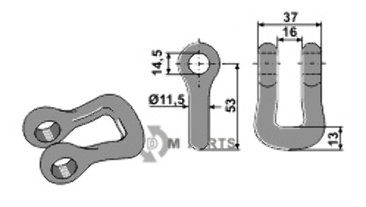 Klepelbeugel 63-kuh-905