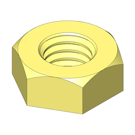Nut - 3/8-16 hex plated Nut - 3/8-16 hex plated
