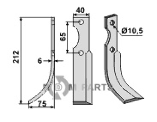 Blade, left model