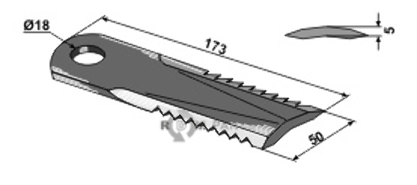 RDM Parts Strohhäcksler-Messer