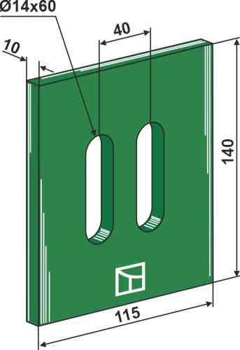 Greenflex plastik afskraber for pakkevalse 53-l117