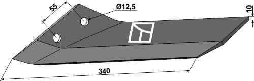 Replacement wings - left fitting for Lemken Kristall 3374531
