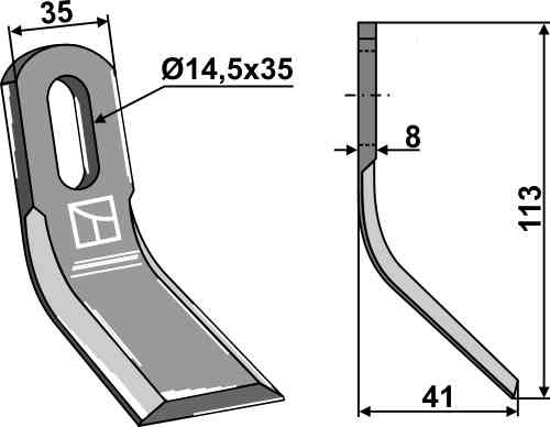 RDM Parts Y-blade fitting for Bomford 09.528.01
