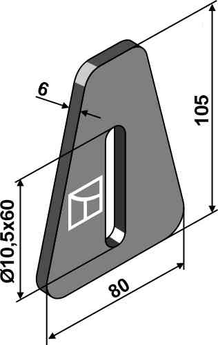 Scraper fitting for Strom 00023579