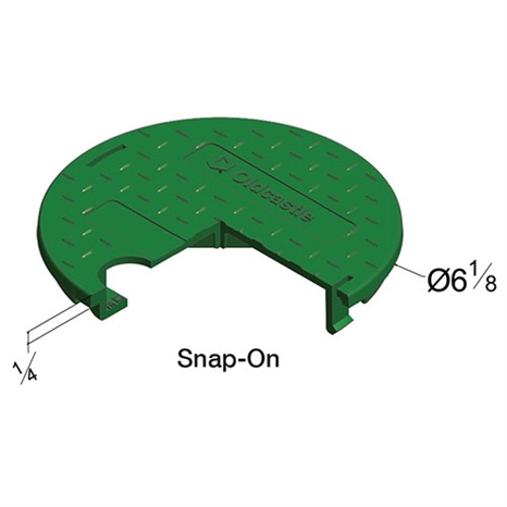 Carson snap on lid only 0708 - green blank