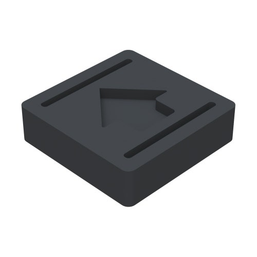 Rubber foot pad - reverse