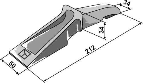 Digging teeth fitting for Lehnhoff 400F