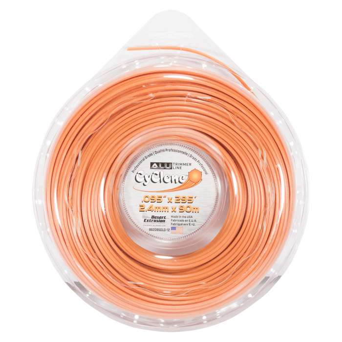 Trimmer line desert cyclone alu - large donut orange .095"/ 2,4 mm 295' / 90 m