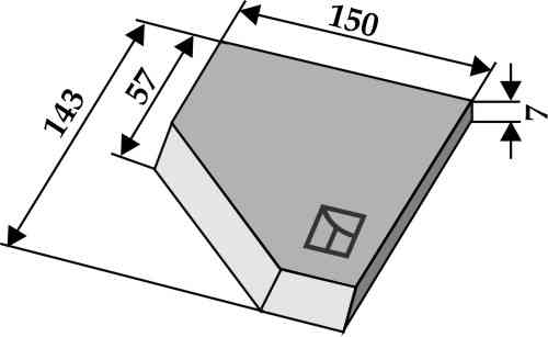 Right-side corner knife