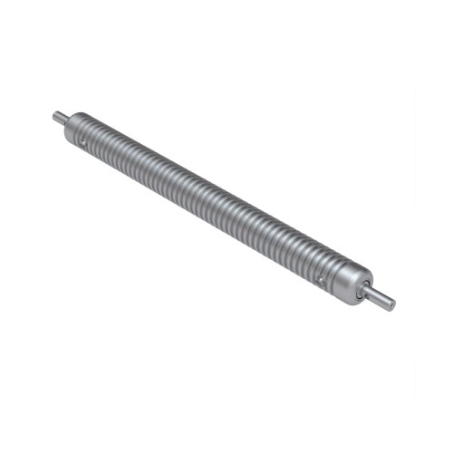 Roller - grooved machined solid aluminum