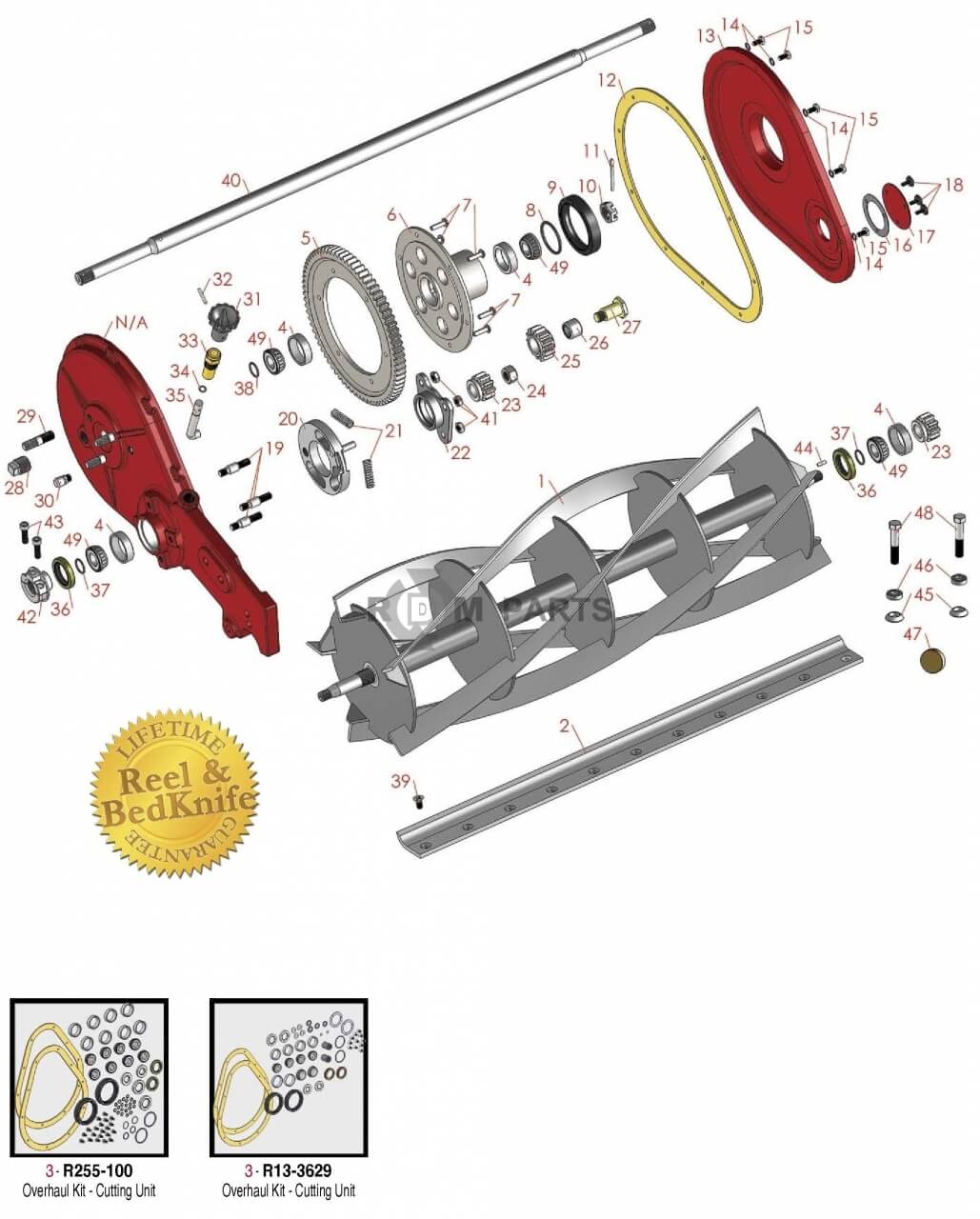 Replacement parts for Toro Roughmaster Fairway