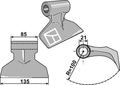 Hamerklepel 63-rm-119