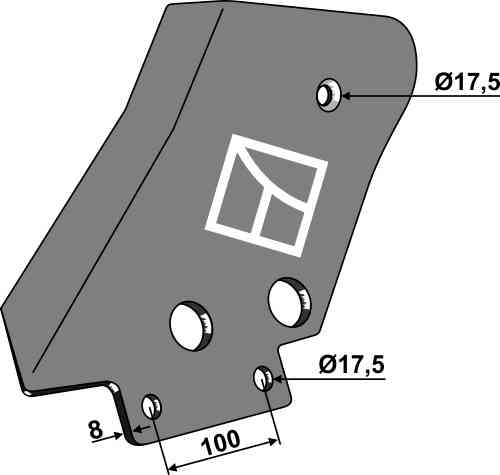 Counter-plate - left model