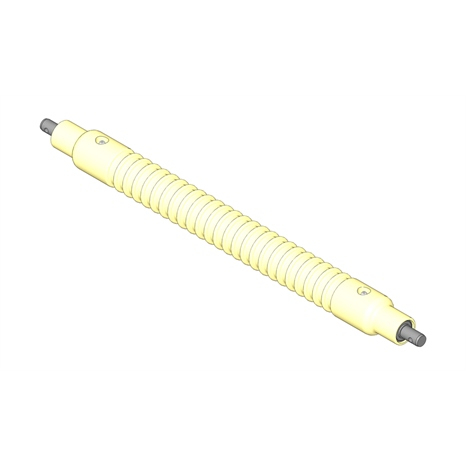 Roller - grooved solid steel