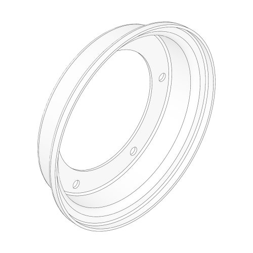 Disc - pneumatic 16 half w/v.hole