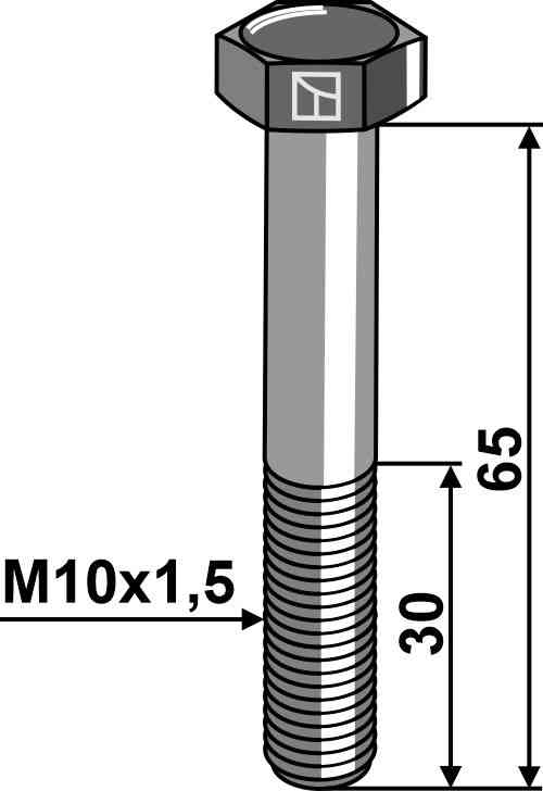 Hexagon bolt M10 without nut