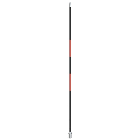 Flagsticks with 2 center stripes 1/2" x 7' - set/9 black with red Flagsticks with 2 center stripes 1/2" x 7' - set/9 black with red