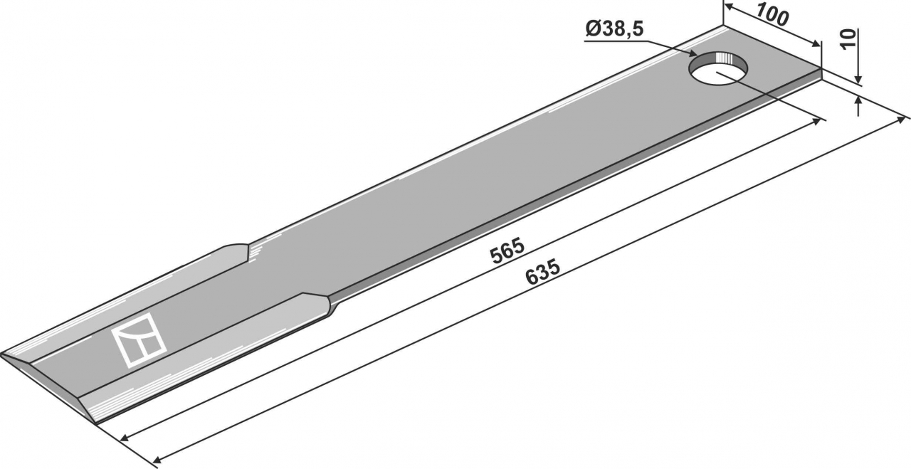 RDM Parts Gerades Messer geeignet für Schulte H401-033