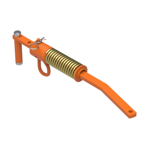Spring lever assy - orange