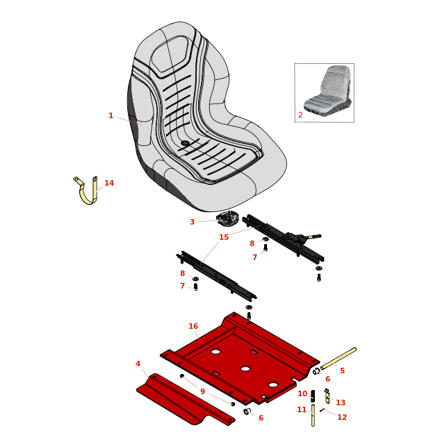 Toro Greensmaster 3050 Seat Toro Greensmaster 3050 Seat