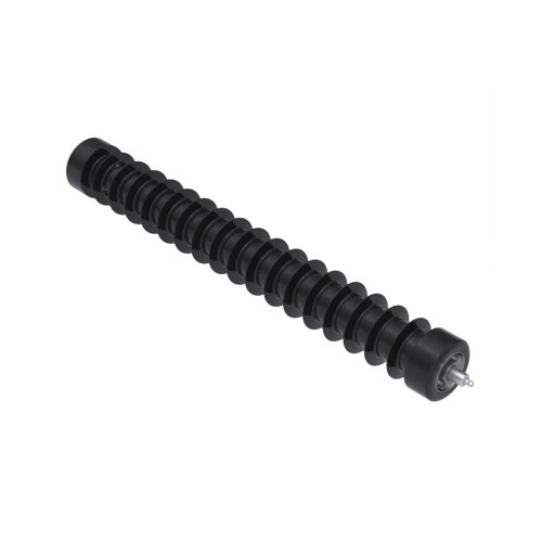 Roller - fusion grooved uhmw polyethylene