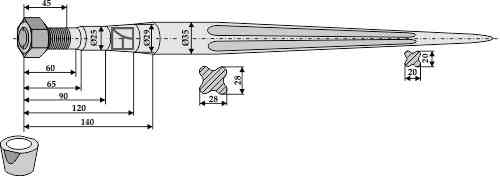 Frontladertand 1100