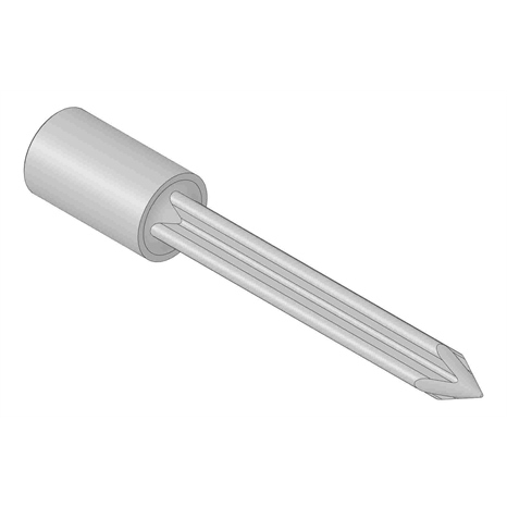 Alloy shatter tine - .750mt x 4.625l x .500 cross od
