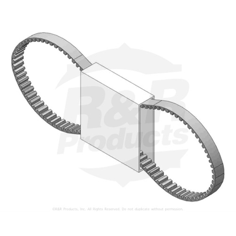 Belt - synchro-cog - tine ram drive