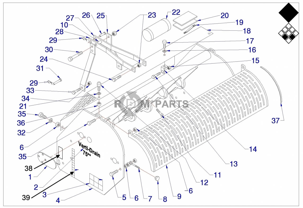 Replacement parts for VD7526 Beschermkappen