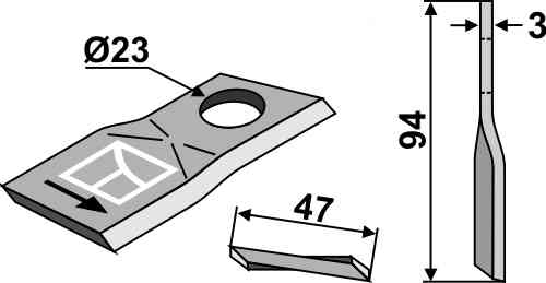 Rotary mower blade