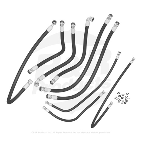 Hydraulic hose kit - cutting units
