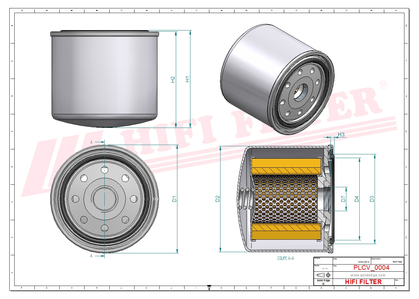 Fuel filter passend voor imer 121821677