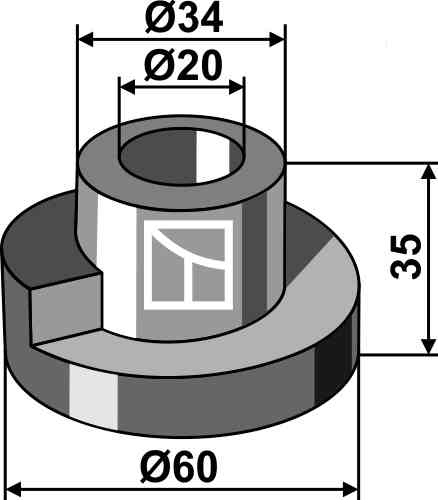 Spanner fitting for Kverneland RF00748