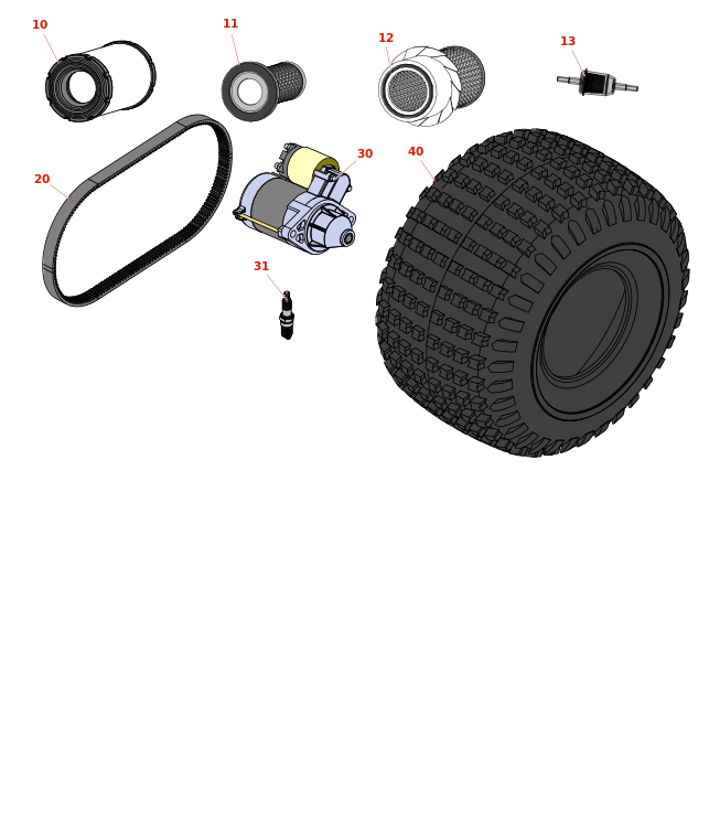 John Deere Gator Utility Vehicle Traction Unit