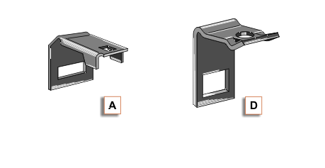 Clamps for brake tines