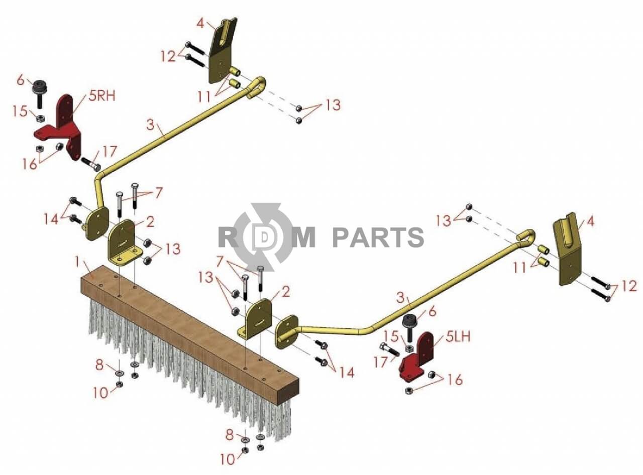 Replacement parts for Greensmaster 800 Brush