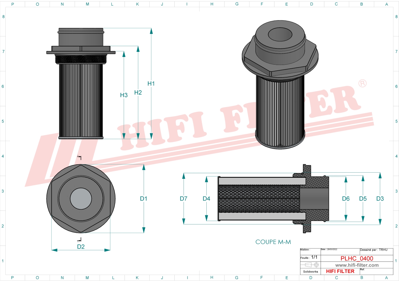 Hydraulic filter passend voor claas 00013044340