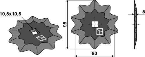 Voermengwagenmes - hardmetaaloplassing