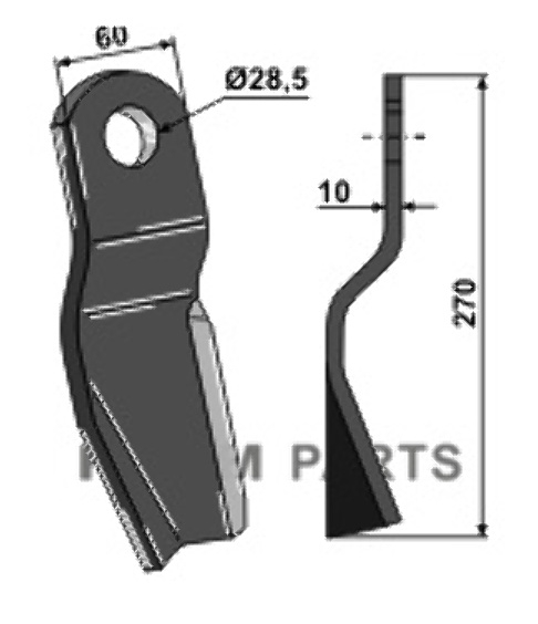 RDM Parts Flail - left