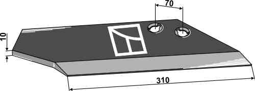 Vervangingsvleugel - model Landsberg-Pöttinger, rechts passend voor Landsberg 966.50.030.0
