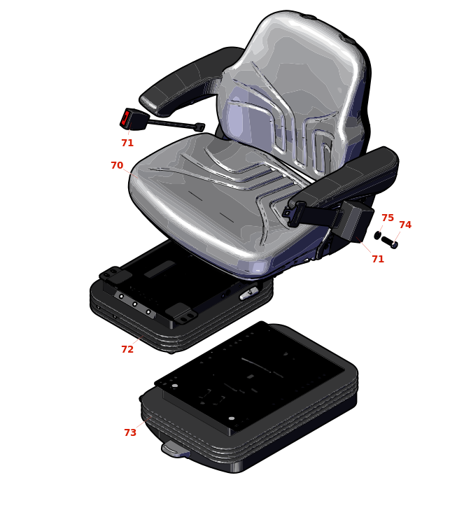 Toro Groundsmaster 4700-D Seat