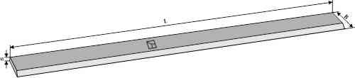 Lateral knife 1000mm