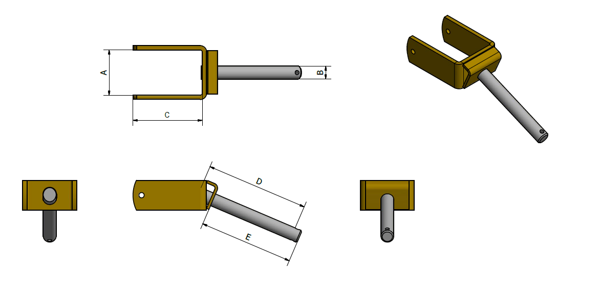 Yoke Caster Wheel