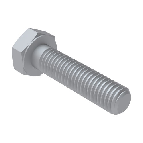 Bolt - m10 1.5x40 hh c/s zinc 8.8