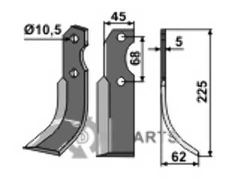 Blade, right model